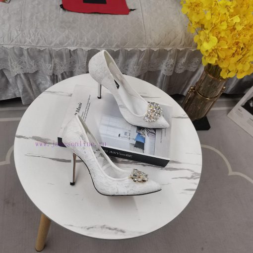 New Top DG2024 official website synchronizes new lace diamond buckle high heelsPerfect atten410z2ceg - Image 6