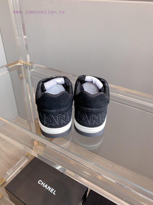 Chanel's new punched solid color casual board shoes are classic and versatileUpper, cow suedkbh0hlo7 - Image 9
