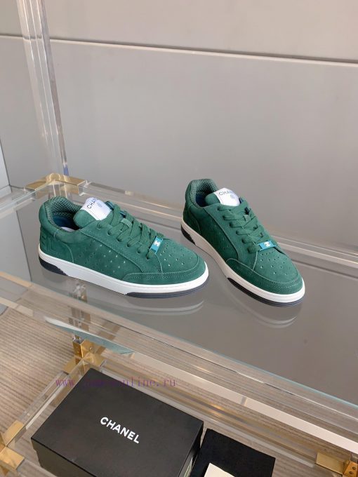 Chanel's new punched solid color casual board shoes are classic and versatileUpper, cow sued7tgqopzm - Image 3