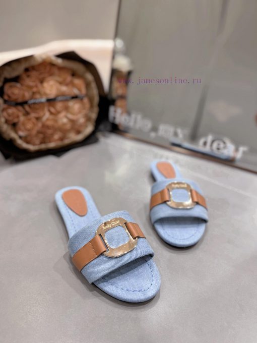 2024/Chloe slippers are a comfortable and stylish choiceRich color selection, black brown, lbyktxieo - Image 3