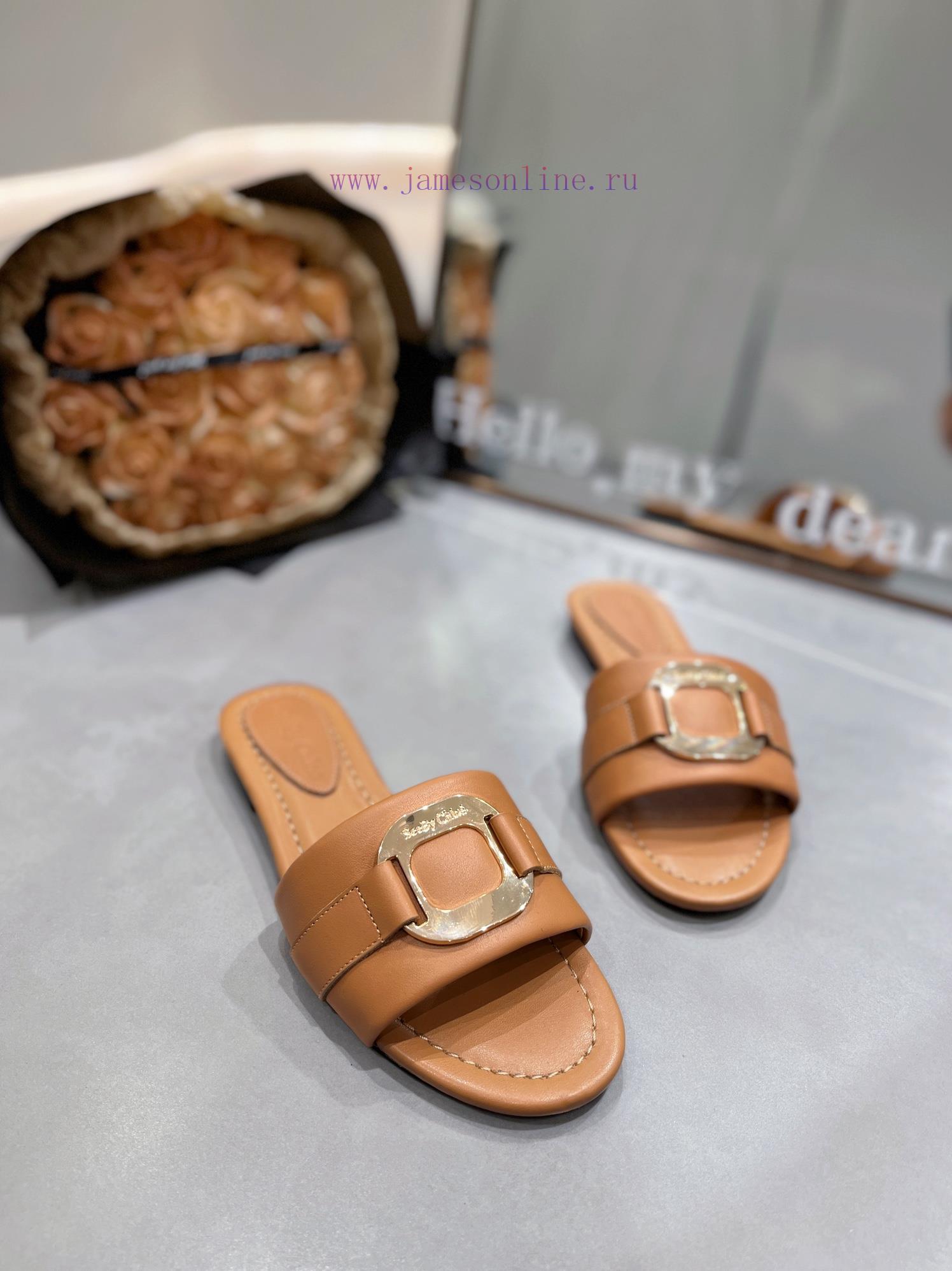 2024/Chloe slippers are a comfortable and stylish choiceRich color selection, black brown, lrnq6lodx - Image 4