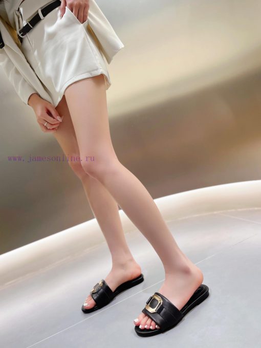 2024/Chloe slippers are a comfortable and stylish choiceRich color selection, black brown, lxnhk3g8d - Image 8