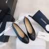 New CocoChanel 24 Edition Series Double C Bow Classic Sheepskin Flat Ballet ShoesChanel Gran8oez62f7
