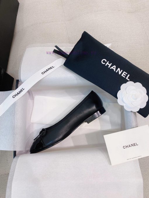 New CocoChanel 24 Edition Series Double C Bow Classic Sheepskin Flat Ballet ShoesChanel Gran9y4xsyy5 - Image 10