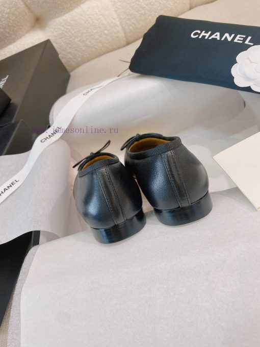 New CocoChanel 24 Edition Series Double C Bow Classic Sheepskin Flat Ballet ShoesChanel Granmdcxb0ms - Image 6