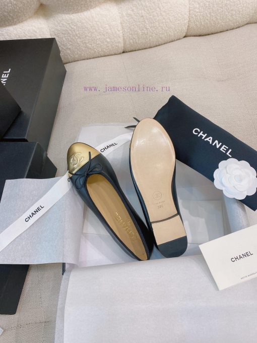 New CocoChanel 24 Edition Series Double C Bow Classic Sheepskin Flat Ballet ShoesChanel Granmdcxb0ms - Image 7