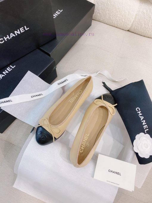 New CocoChanel 24 Edition Series Double C Bow Classic Sheepskin Flat Ballet ShoesChanel Grank1118prf - Image 8