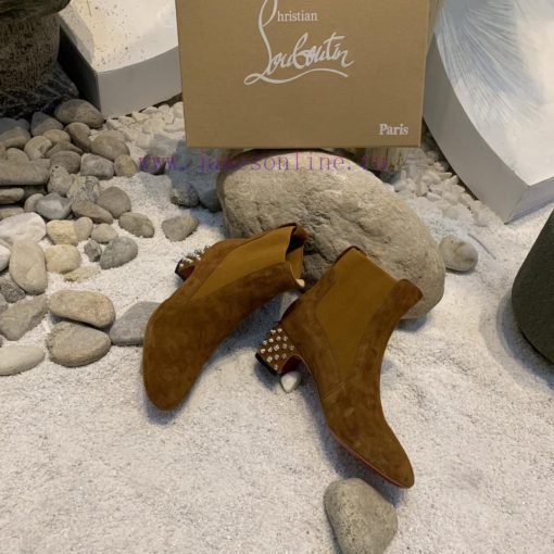 Dai * level*(Yang Xiao)▶ ︎ ▶ ︎ ▶ ︎ ▶ Customized Chelsea ankle boots with square heel rivets 05w1lpyo - Image 3