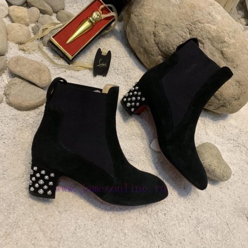 Dai * level*(Yang Xiao)▶ ︎ ▶ ︎ ▶ ︎ ▶ Customized Chelsea ankle boots with square heel rivets 0y9sdzh8 - Image 4