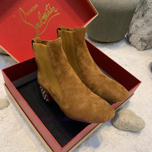 Dai * level*(Yang Xiao)▶ ︎ ▶ ︎ ▶ ︎ ▶ Customized Chelsea ankle boots with square heel rivets 05w1lpyo - Image 4