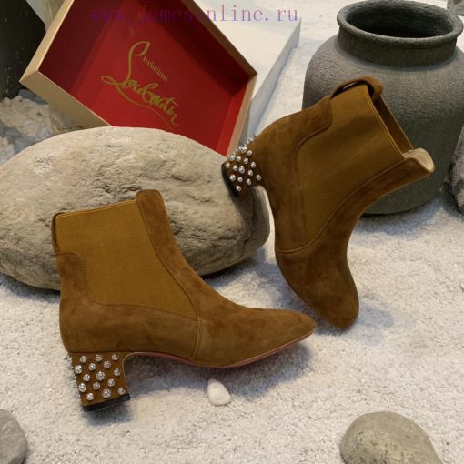 Dai * level*(Yang Xiao)▶ ︎ ▶ ︎ ▶ ︎ ▶ Customized Chelsea ankle boots with square heel rivets 05w1lpyo - Image 5