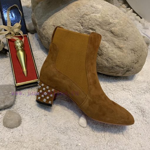 Dai * level*(Yang Xiao)▶ ︎ ▶ ︎ ▶ ︎ ▶ Customized Chelsea ankle boots with square heel rivets 05w1lpyo - Image 6