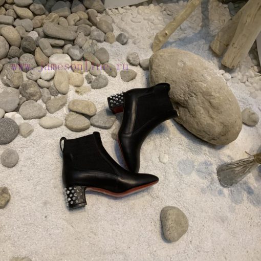 Dai * level*(calf leather)▶ ︎ ▶ ︎ ▶ ︎ ▶ Customized Chelsea ankle boots with square heel rives1kpiyuk - Image 5
