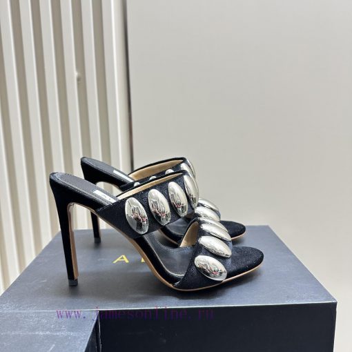 ALAIA24 spring/summer silver metallic suede sandals have insights into women's body shape, tba2i9zs9 - Image 3