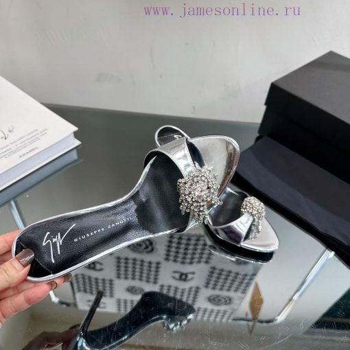 Giuseppe Zanotti - SS2024 New Spring and Summer Collection Diamond Button Single Shoes/Slipp1f19jrqk - Image 10