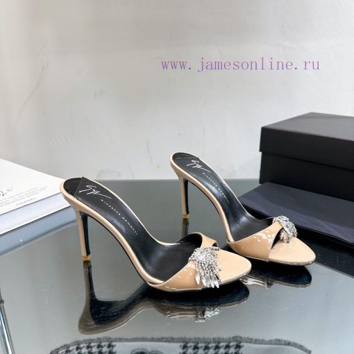 Giuseppe Zanotti - SS2024 New Spring and Summer Collection Diamond Button Single Shoes/Slippwqa8axkg - Image 5