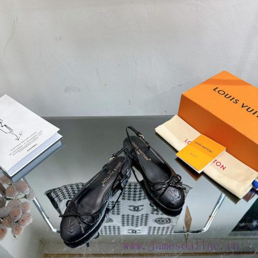 Top LV Ballet Flat Sandals—————————This Popi flat ballet shoe combines soft sheepskin and Saakch75t3 - Image 8
