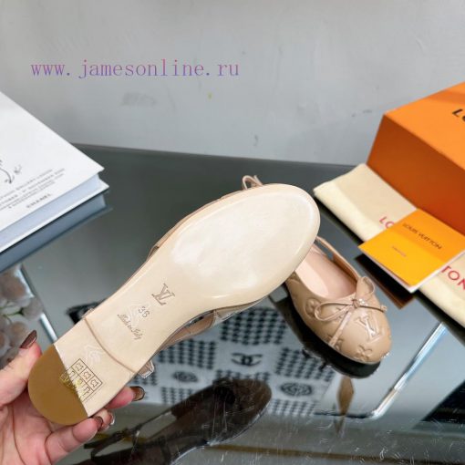 Top LV Ballet Flat Sandals—————————This Popi flat ballet shoe combines soft sheepskin and Sapng9hw26 - Image 10
