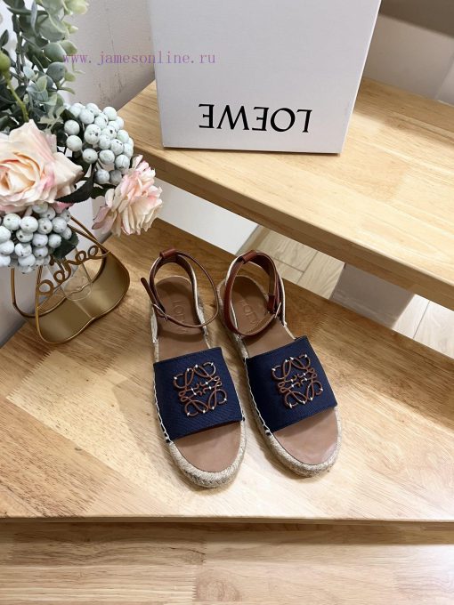 Brand LoeweLOEWE thick soled fishing shoes for women, made of canvas and cowhide leatherAnagunsiyhou - Image 6