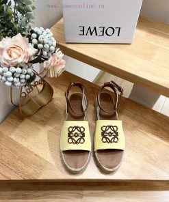 Brand LoeweLOEWE thick soled sandals, fishing shoes, women's canvas and cowhide leatherAnagri1l42r6b