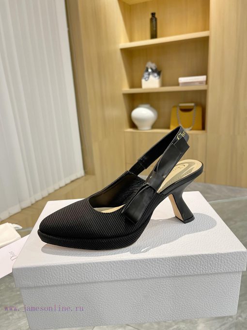 Brand DiorDior 2024 Spring/Summer Fashion High End Collection New Sweet-D Bow Pointed High 4qkdf33r - Image 5