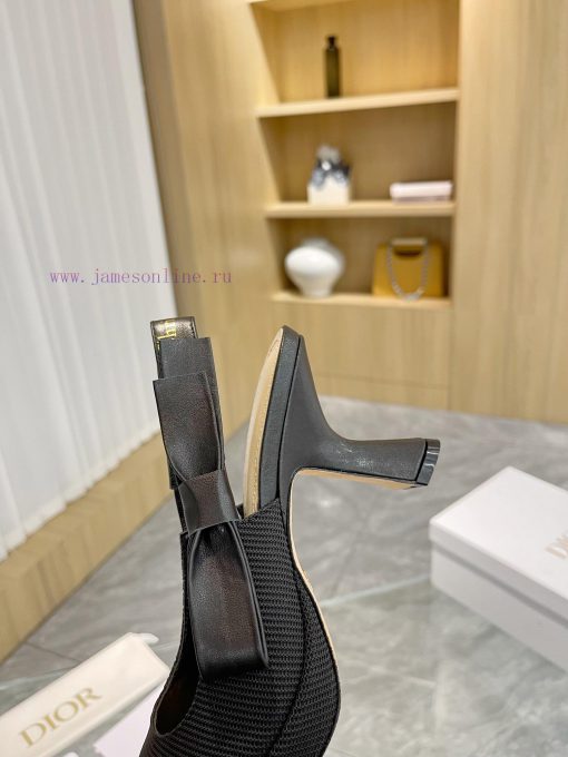 Brand DiorDior 2024 Spring/Summer Fashion High End Collection New Sweet-D Bow Pointed High 4qkdf33r - Image 9