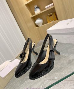 Brand DiorDior 2024 Spring/Summer Fashion High End Collection New Sweet-D Bow Pointed High ah6fda8p