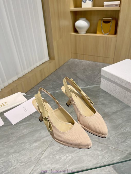 Brand DiorDior 2024 Spring/Summer Fashion High End Collection New Sweet-D Bow Pointed High nae109gq - Image 3