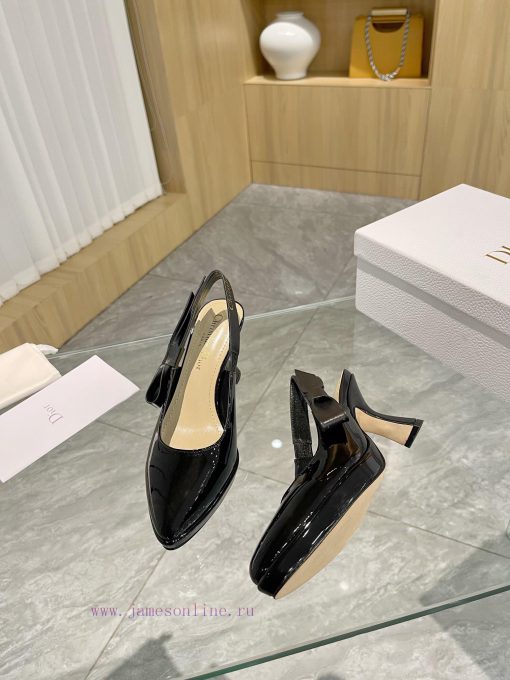 Brand DiorDior 2024 Spring/Summer Fashion High End Collection New Sweet-D Bow Pointed High ah6fda8p - Image 7