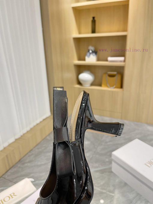 Brand DiorDior 2024 Spring/Summer Fashion High End Collection New Sweet-D Bow Pointed High ah6fda8p - Image 9