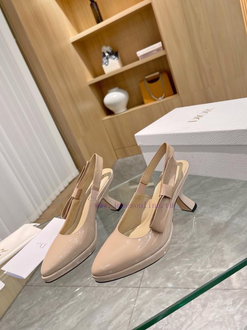 Brand DiorDior 2024 Spring/Summer Fashion High End Collection New Sweet-D Bow Pointed High mrilu6iu