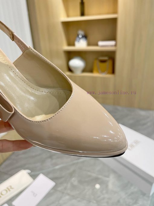 Brand DiorDior 2024 Spring/Summer Fashion High End Collection New Sweet-D Bow Pointed High mrilu6iu - Image 6