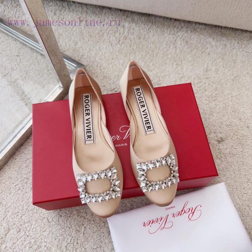 RV New Edition Silk Diamond Button Ballet Single Shoes 🧚 ‍️New treasure commuting hollow flagm3enhro - Image 4