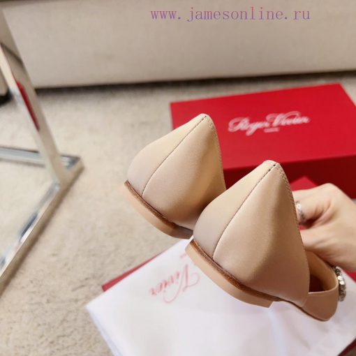 RV New Edition Silk Diamond Button Ballet Single Shoes 🧚 ‍️New treasure commuting hollow flagm3enhro - Image 10