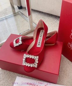 RV New Edition Silk Diamond Button Ballet Single Shoes 🧚 ‍️New treasure commuting hollow fla67rcx1yo
