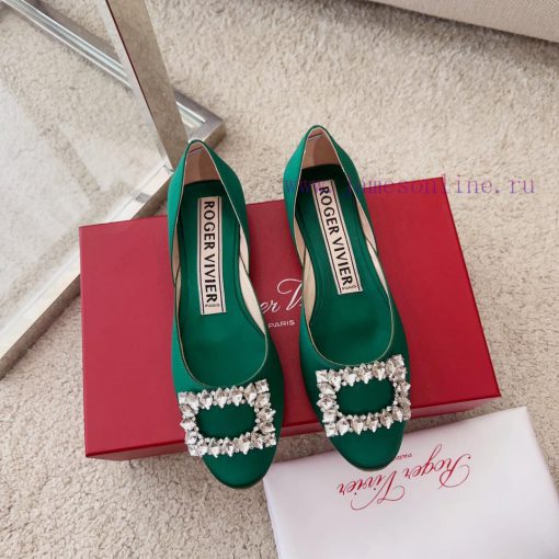 RV New Edition Silk Diamond Button Ballet Single Shoes 🧚 ‍️New treasure commuting hollow flayh5pi276 - Image 4