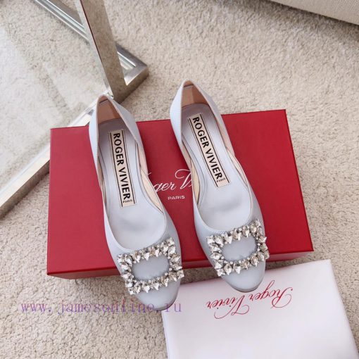 RV New Edition Silk Diamond Button Ballet Single Shoes 🧚 ‍️New treasure commuting hollow flaxfa1lb5k - Image 4