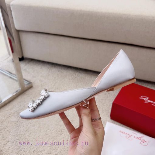 RV New Edition Silk Diamond Button Ballet Single Shoes 🧚 ‍️New treasure commuting hollow flaxfa1lb5k - Image 7