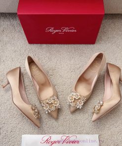 RV Pearl Diamond Buckle Bouquet Strass High Heelsfairy 🧚 Another stunning wedding shoe in thhqlphgdx