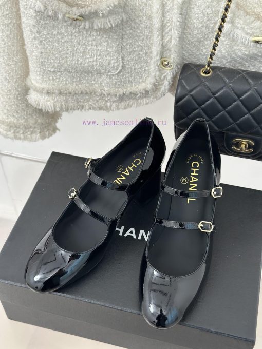 Chanel | Chanel 24C New Product ClassicRough heeled Mary Jane sandals single shoe seriesThe 467y9ov5 - Image 3