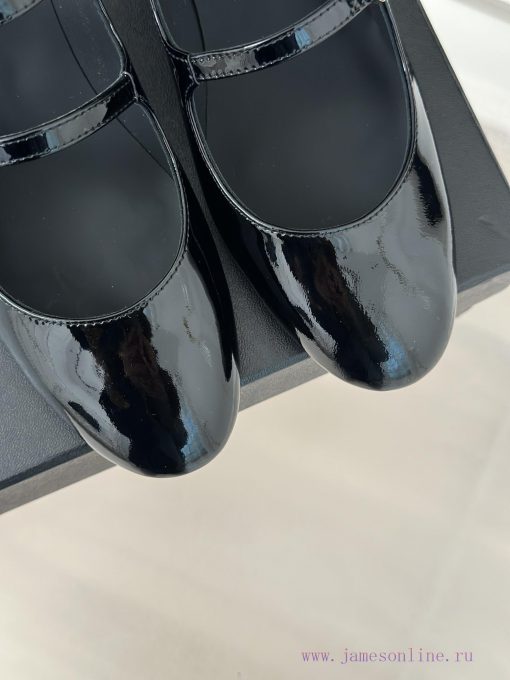 Chanel | Chanel 24C New Product ClassicRough heeled Mary Jane sandals single shoe seriesThe 467y9ov5 - Image 8