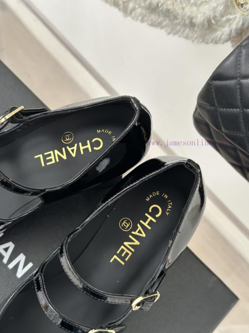 Chanel | Chanel 24C New Product ClassicRough heeled Mary Jane sandals single shoe seriesThe 467y9ov5 - Image 9