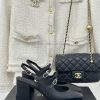 Chanel | Chanel 24C New Product ClassicRough heeled Mary Jane sandals single shoe seriesThe fkbahg44