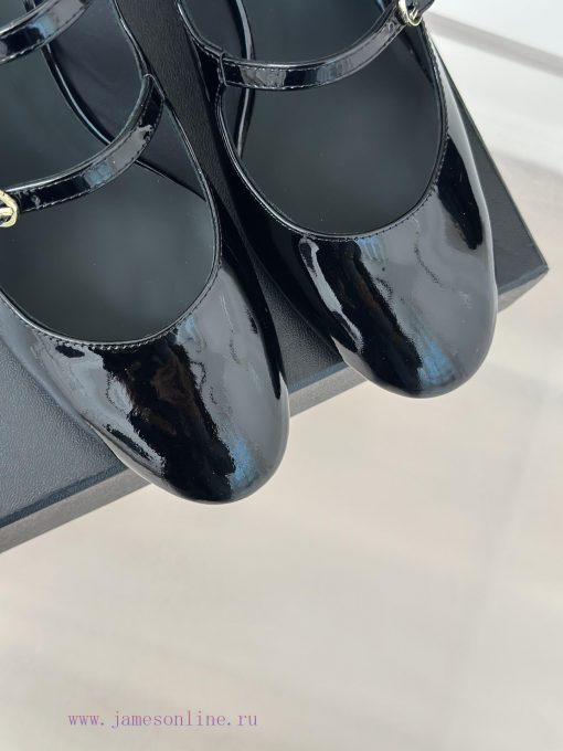 Chanel | Chanel 24C New Product ClassicRough heeled Mary Jane sandals single shoe seriesThe cil54ggk - Image 8