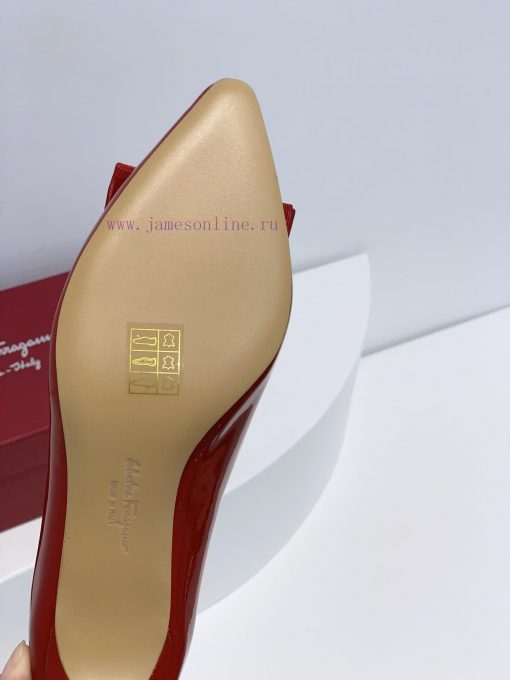 Top tierSF ️ salvatore Ferraga * o ️ Fila * Mubu buckle pointed shallow mouth patent leatherpblw2w1x - Image 10
