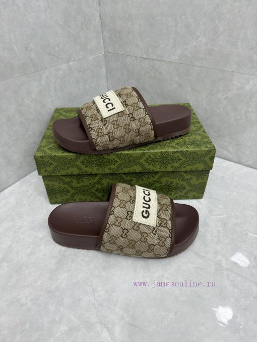 P unisex GG slippersThis slipper is made of GG polyester fiber and features a Gucci label ond2zar0sx - Image 5