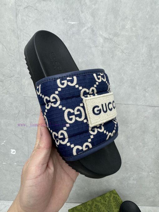 P unisex GG slippersThis slipper is made of GG polyester fiber and features a Gucci label ono6p55a5s - Image 8