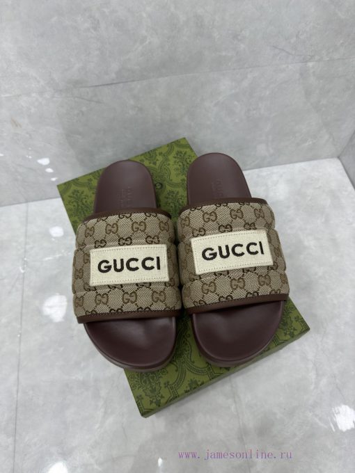 P unisex GG slippersThis slipper is made of GG polyester fiber and features a Gucci label ond2zar0sx - Image 7