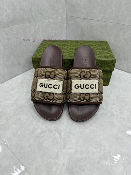 P unisex GG slippersThis slipper is made of GG polyester fiber and features a Gucci label onot7gru38 - Image 2