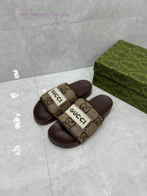 P unisex GG slippersThis slipper is made of GG polyester fiber and features a Gucci label onot7gru38 - Image 5